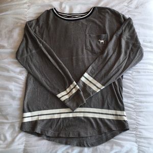 PINK crewneck long sleeved shirt